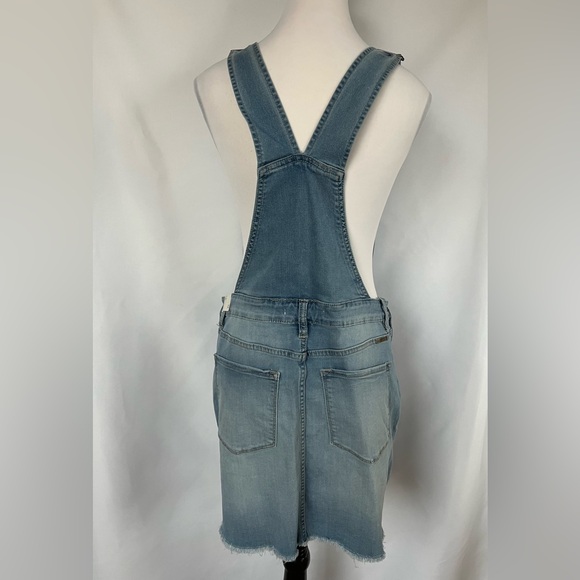 NWT - KanCan Denim Bib Overall Unhemmed Dress - Blue - Size XL - Picture 3 of 8